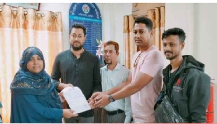 দাউদকান্দির বারপাড়া ইউপি নির্বাচনে স্বতন্ত্র চেয়ারম্যান পদপ্রার্থী সুমনের মনোনয়নপত্র দাখিল | প্রধান খবর দাউদকান্দির বারপাড়া ইউপি নির্বাচনে স্বতন্ত্র চেয়ারম্যান পদপ্রার্থী সুমনের মনোনয়নপত্র দাখিল | প্রধান খবর