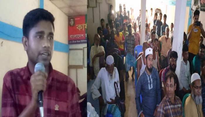 তাহিরপুরের শ্রীপুর বাজারে অপরাধ বিরোধী সভা তাহিরপুরের শ্রীপুর বাজারে অপরাধ বিরোধী সভা
